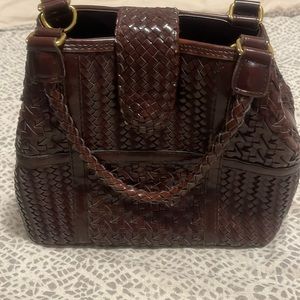 Warren Reed woven brown bag